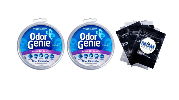 Odor Eliminator with Lavender Vanilla Fragrance - 2 packs - 8 oz per pack - plus 3 My Outlet Mall Resealable Storage Pouches