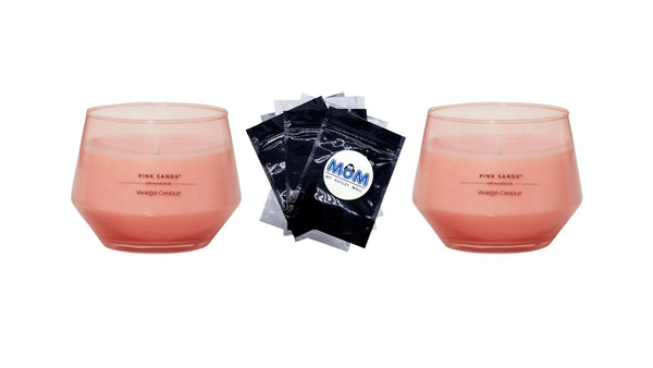 Candle Pink Sands Studio Collection Jar Candle - 2 packs - 10 oz per pack - plus 3 My Outlet Mall Resealable Storage Pouches