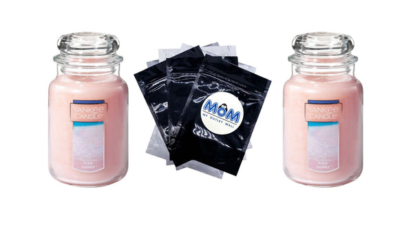 Candle Pink Sands Original Large Scented Jar Candle - 2 packs - 22 oz per pack - plus 3 My Outlet Mall Resealable Storage Pouches