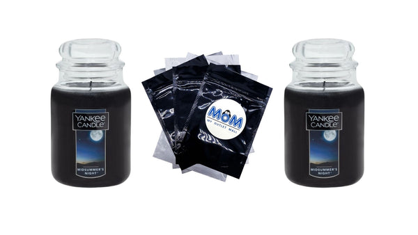 Candle Midsummer's Night Original Large Scented Jar Candle - 2 packs - 22 oz per pack - plus 3 My Outlet Mall Resealable Storage Pouches
