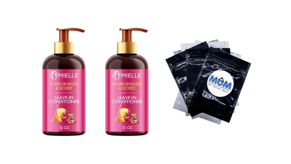 Pomegranate and Honey Leave-In Conditioner - 2 packs - 12Fl oz per pack - plus 3 My Outlet Mall Resealable Storage Pouches