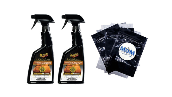 Gold Class Leather & Vinyl Cleaner - 2 packs - 16 oz per pack - plus 3 My Outlet Mall Resealable Storage Pouches