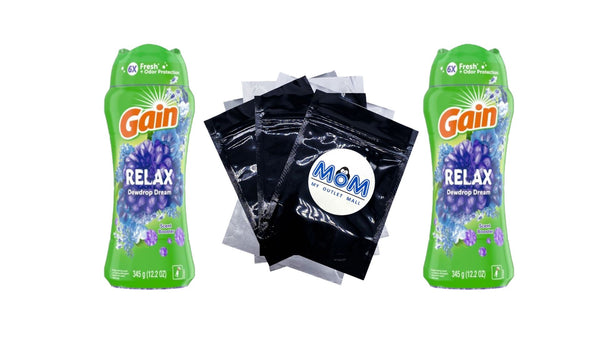 In-Wash Laundry Scent Booster Beads, Relax, Dewdrop Dream - 2 packs - 12.2 oz per pack - plus 3 My Outlet Mall Resealable Storage Pouches