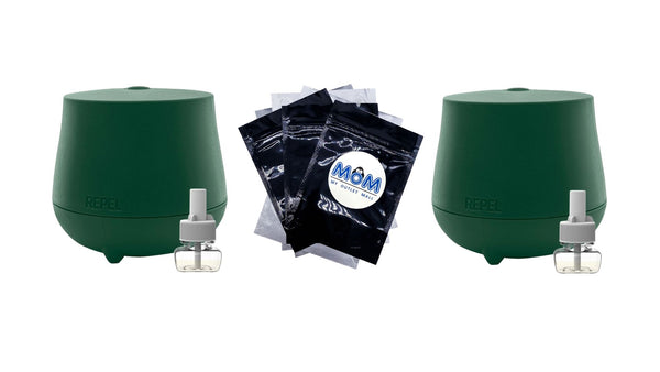 Realm Zone Mosquito Repellent Device, Rechargeable Outdoor Diffuser - 2 packs - plus 3 My Outlet Mall Resealable Storage Pouches
