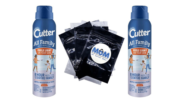 All Family Insect Repellent Deet-Free Lightweight Repels Mosquitoes Ticks up to 8 Hr - 2 packs - 4 oz per pack - plus 3 My Outlet Mall Resealable Storage Pouches