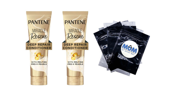 Pro-V Miracle Rescue Deep Repair Conditioner for All Hair Types - 2 packs - 8Fl oz per pack - plus 3 My Outlet Mall Resealable Storage Pouches