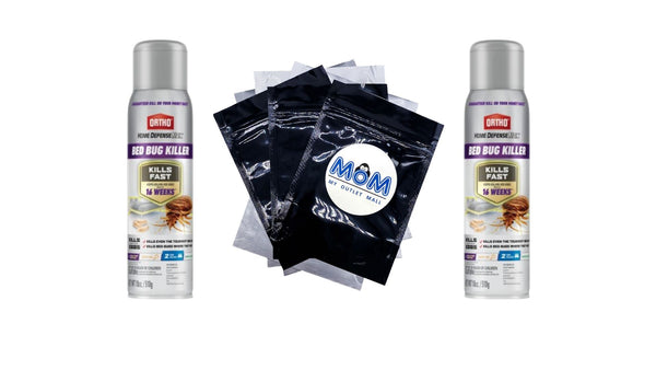 Home Defense Max Bed Bug Killer - 2 packs - 18 oz per pack - plus 3 My Outlet Mall Resealable Storage Pouches