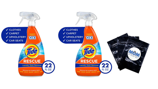 Rescue Plus Oxi Laundry Stain Remover and Carpet Cleaning Spray and Wash, Spot Cleaner - 2 packs - 22 oz per pack - plus 3 My Outlet Mall Resealable Storage Pouches