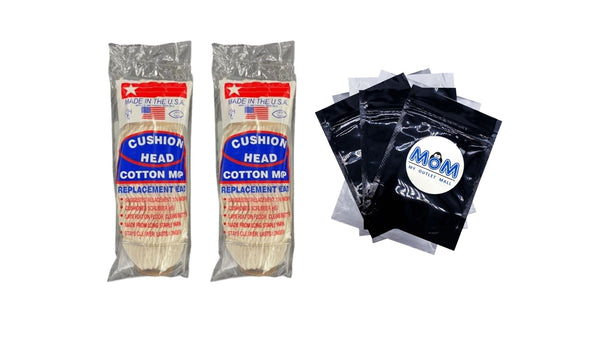 Cushion Head Cotton Mop - 2 packs - plus 3 My Outlet Mall Resealable Storage Pouches