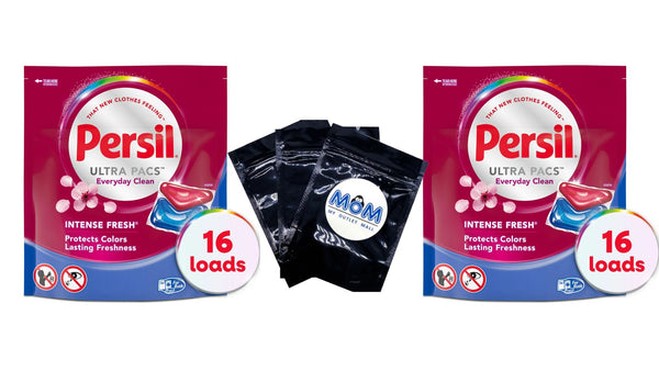 Ultra Pacs Intense Fresh Everyday Clean Laundry Detergent- 2 packs - 16 count per pack - plus 3 My Outlet Mall Resealable Storage Pouches