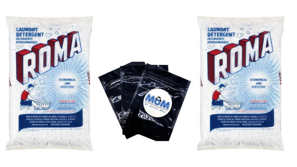 Laundry Detergent - 2 pack - 17.63 oz per pack - plus 3 My Outlet Mall Resealable Storage Pouches