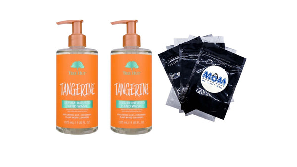Tangerine Serum-Infused Hand Wash - 2 packs - 11 fl oz per pack - plus 3 My Outlet Mall Resealable Storage Pouches