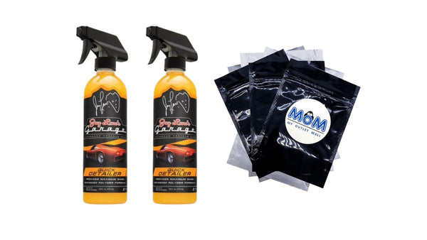 Quick Detailer Clean & Enhances Cars Color, Depth & Clarity - 2 packs - 16 oz per pack - plus 3 My Outlet Mall Resealable Storage Pouches