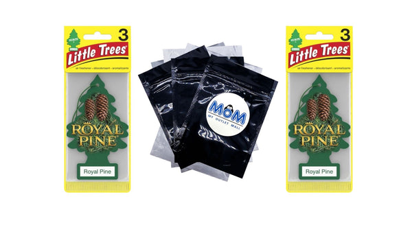 Air Freshener Royal Pine Fragrance 3 count - 2 packs - plus 3 My Outlet Mall Resealable Storage Pouches