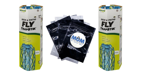 Deck Patio Fly Trapstik Outdoor Hanging Fly Trap - 2 packs - plus 3 My Outlet Mall Resealable Storage Pouches