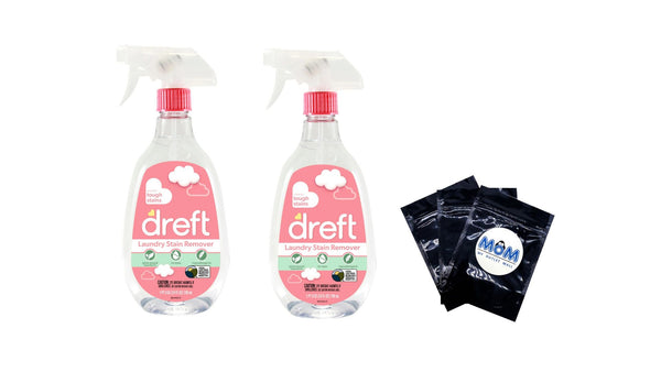 Plant Based Baby Spray and Wash Laundry Stain Remover, Baby Essentials- 2 packs -  24 oz per pack - plus 3 My Outlet Mall Resealable Storage Pouches