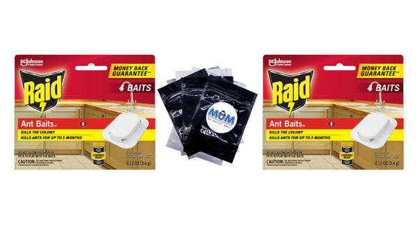 Ant Baits Indoor Ant Insect Killer Traps, Stocking Stuffers - 2 packs - plus 3 My Outlet Mall Resealable Storage Pouches