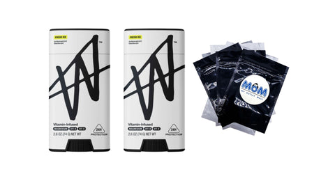 Jake Paul Men's Antiperspirant Deodorant Odor Blocking Sweat Protection Fresh Ice - 2 packs - 2.6 oz per pack - plus 3 My Outlet Mall Resealable Storage Pouches