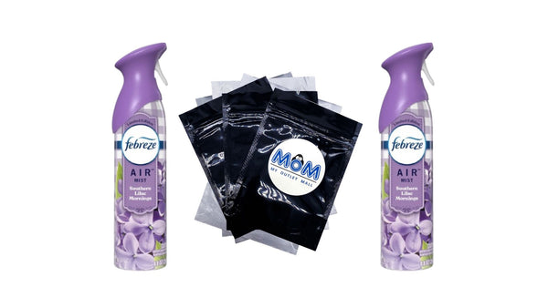 Air Freshener Spray, Odor-Fighting Room Spray, Southern Lilac Mornings - 2 packs - 8.8 oz per pack - plus 3 My Outlet Mall Resealable Storage Pouches
