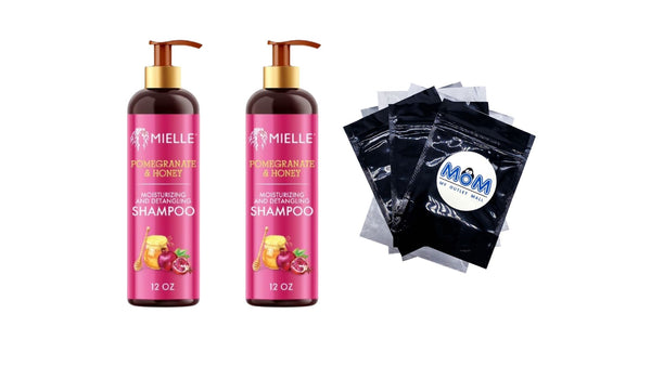 Pomegranate and Honey Detangling Shampoo - 2 packs - 12Fl oz per pack - plus 3 My Outlet Mall Resealable Storage Pouches