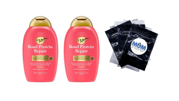Repair and Protect Bond Protein Repair Shampoo - 2 packs - 13Fl oz per pack - plus 3 My Outlet Mall Resealable Storage Pouches