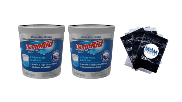 Refillable Moisture Absorber Fragrance Free - 2 packs- 10.5 oz per pack - plus 3 My Outlet Mall Resealable Storage Pouches