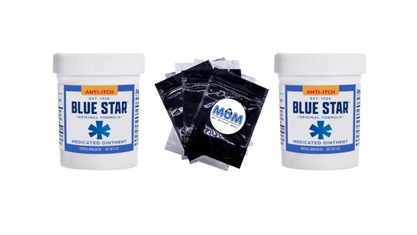 Anti-Itch Medicated Ointment, Hydrocortisone and Steroid-Free - 2 packs - 2 oz per pack - plus 3 My Outlet Mall Resealable Storage Pouches