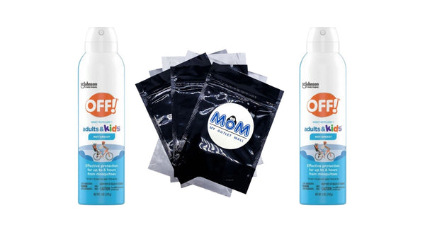 Picaridin Insect Repellent Aerosol for Adults & Kids, Fragrance-Free, Deet Free Bug Spray for Everyday Protection from Mosquitoes, Travel Essentials - 2 packs - 5 oz per pack - plus 3 My Outlet Mall Resealable Storage Pouches