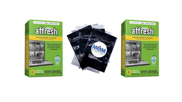 Dishwasher Cleaner with 6 Tablets in Carton - 2 packs - plus 3 My Outlet Mall Resealable Storage Pouches