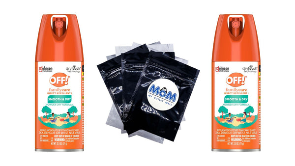 FamilyCare Insect Repellent I, Smooth & Dry Bug Spray - 2 packs - 2.5fl oz per pack - plus 3 My Outlet Mall Resealable Storage Pouches