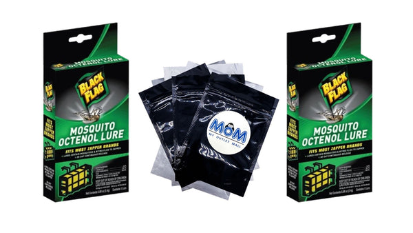 Universal Mosquito Lure Attractant, Lasts 30 days, Attaches to Electronic Insect Killers - 2 packs - plus 3 My Outlet Mall Resealable Storage Pouches