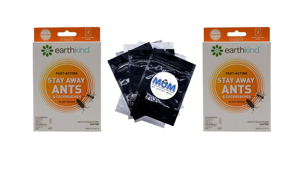 Stay Away Ant & Roach Natural Repellent, Pest Repellent - 2 packs - 2 Count - plus 3 My Outlet Mall Resealable Storage Pouches