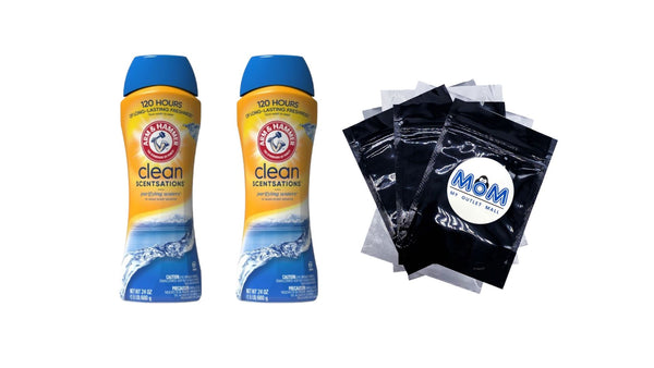 Clean Scentsations In-Wash Scent Booster, Laundry Scent Booster Purifying Waters scent - 2 packs - 24 oz per pack - plus 3 My Outlet Mall Resealable Storage Pouches