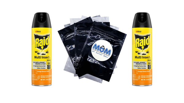 Multi Insect Killer 7, Bug Killer Spray, Orange Breeze Scent - 2 packs - 15 oz per pack - plus 3 My Outlet Mall Resealable Storage Pouches