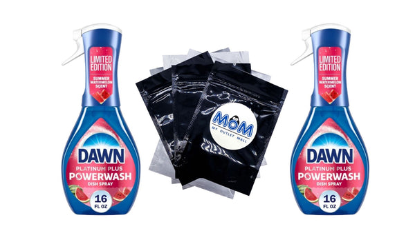 Powerwash Spray, Dish Soap, Dishwashing Liquid, Summer Watermelon - 2 packs - 18 fl oz per pack - plus 3 My Outlet Mall Resealable Storage Pouches
