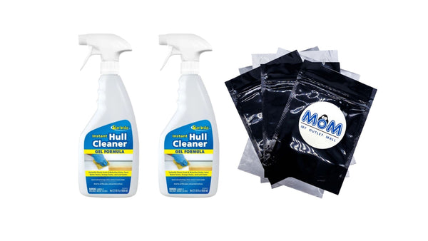 Instant Hull Cleaner Easy to Use Formula - 2 packs - 22 oz per pack - plus 3 My Outlet Mall Resealable Storage Pouches