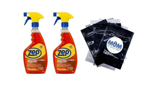 Heavy-Duty Citrus Degreaser and Cleaner Restaurant Grade, Removes Oil, Grease, Adhesive, and Kitchen Soil on Stovetops, Appliances Citrus Scent - 2 packs - 24 oz per pack - plus 3 My Outlet Mall Resealable Storage Pouches