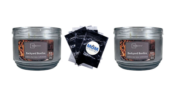 Cozy Comfort Scented 3 Wick Candle - 2 packs - 11.5 oz per pack - plus 3 My Outlet Mall Resealable Storage Pouches