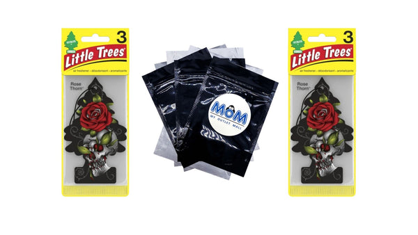 Air Freshener Rose Thorn Fragrance 3 count - 2 packs - plus 3 My Outlet Mall Resealable Storage Pouches