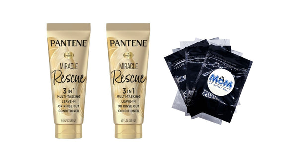 Miracle Rescue 3in1 Multi-Tasking Leave in Conditioner - 2 packs - 6Fl oz per pack - plus 3 My Outlet Mall Resealable Storage Pouches