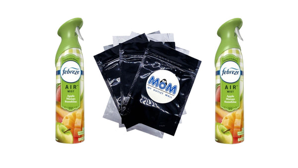 Air Freshener Spray, Odor-Fighting Room Spray, Apple Mango Sunshine - 2 packs - 8.8 oz per pack - plus 3 My Outlet Mall Resealable Storage Pouches