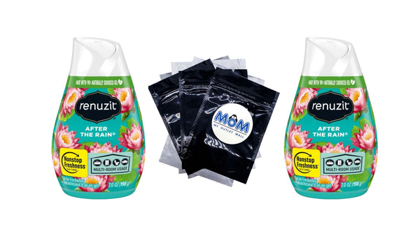 Adjustable Gel Freshener After The Rain Scent - 2 packs - 7 oz per pack - plus 3 My Outlet Mall Resealable Storage Pouches