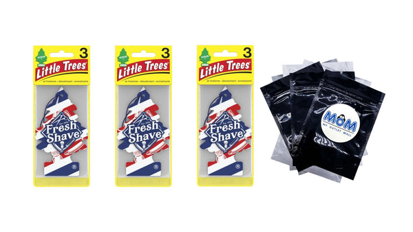 Air Freshener Fresh Shave Fragrance, 3 Count - 3 packs - plus 3 My Outlet Mall Resealable Storage Pouches