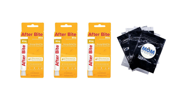 Xtra Anti-Itch Diphenhydramine HCl 2% Gel - 3 packs - 0.7oz per pack - plus 3 My Outlet Mall Resealable Storage Pouches