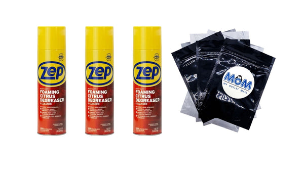 Foaming Citrus Degreaser - 3 packs - 18 oz per pack - plus 3 My Outlet Mall Resealable Storage Pouches
