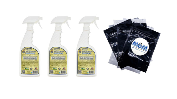 Spot Remover Laundry Spray - 3 packs - 16 oz per pack - plus 3 My Outlet Mall Resealable Storage Pouches