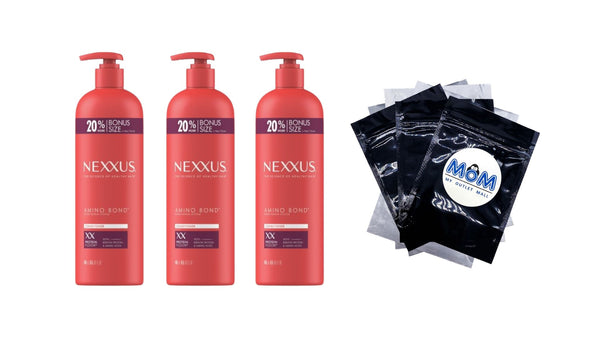 Amino Bond Moisturizing Conditioner Keratin Protein & Amino Acids All Hair Type - 3 packs - 16.5 oz per pack - plus 3 My Outlet Mall Resealable Storage Pouches