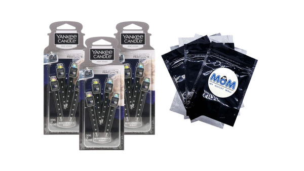 Car Air Freshener Vent Sticks, Bahama Breeze - 3 packs - 4 count per pack - plus 3 My Outlet Mall Resealable Storage Pouches