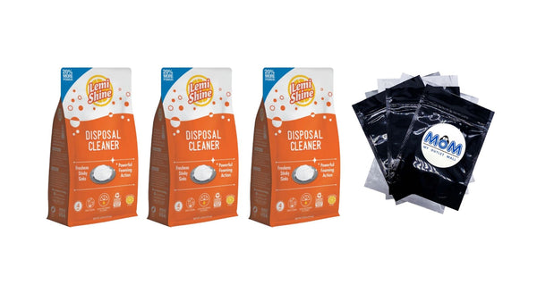 Garbage Disposal Cleaner - 3 packs - 4 Count - plus 3 My Outlet Mall Resealable Storage Pouches