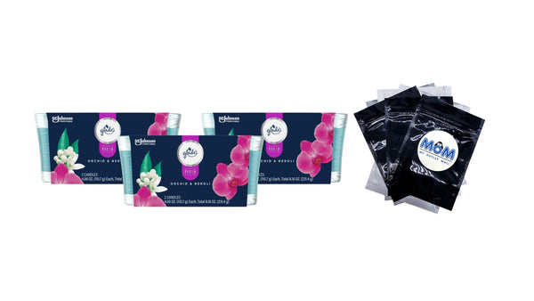 Orchid & Neroli, Fresh Collection, 2 Candles - 3 packs - plus 3 My Outlet Mall Resealable Storage Pouches